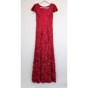 Theia Passion Fruit V Neck Petal Gown size 8